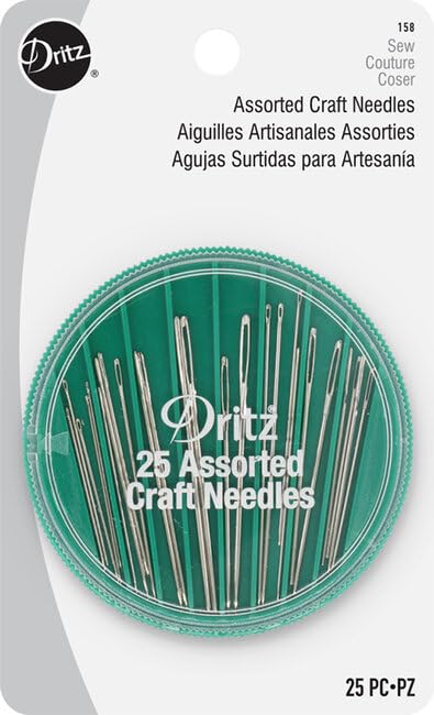 Coats & Clark 2 Pack - 1 Black and 1 White Dual Duty All Purpose Thread - 135 Yards Each Spool - Bundled with 25 Assorted Hand Needles and Needle Threader