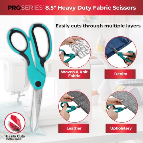 SINGER ProSeries™ Sewing Scissors Bundle, Fabric, Detail & Snips, 3 Count - color: Teal