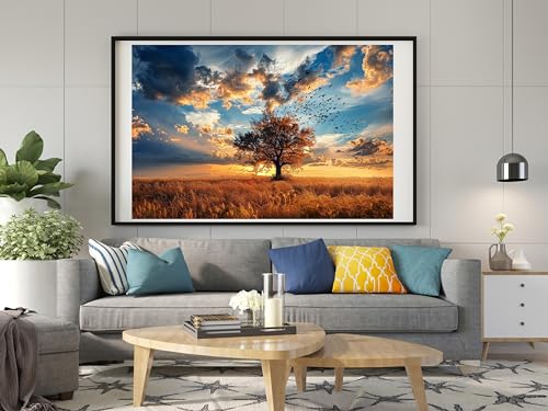 Moohue DIY Counted Stamped Cross Stitch Kits for Adults 14 Count Cross Stitch Patterns Trees Printed Cross Stitch Kits for Adults (Beautiful Tree) - color: Beautiful Tree