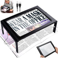LED Page Magnifier with 12 LED Lights, 3X Large Full Page Magnifying Glass Reading Magnifier, Ideal for Reading Small Prints & Low Vision Seniors