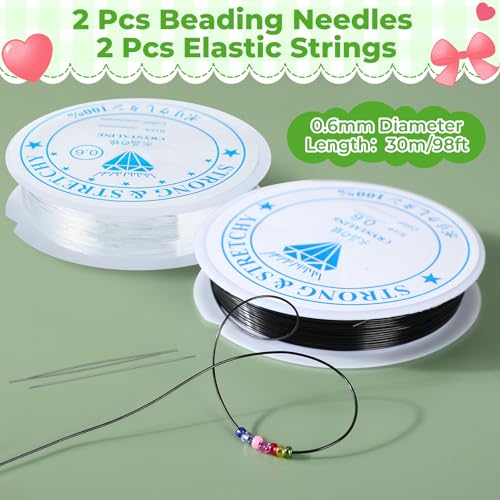 Tondiamo 32000 2mm Glass Seed Beads, 12000 7mm Tube Beads, 48 Colors