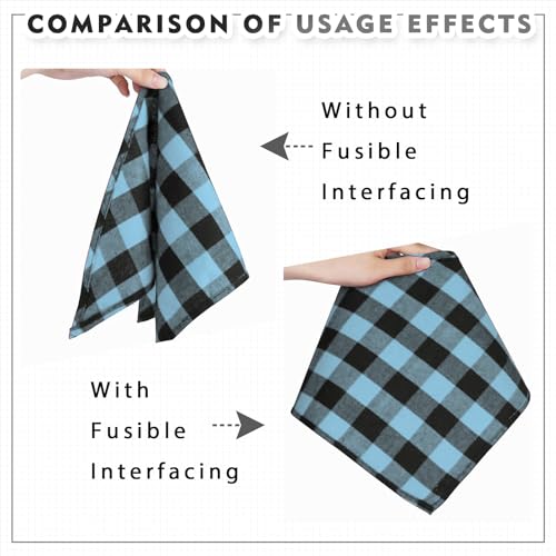 New Upgraded Heavy Weight White Iron-On Non-Woven Fusible Interfacing