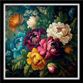 Fanxvivy Counted Cross Stitch Kits for Adults 11CT Unprinted Cross-Stitch Patterns Embroidery Kits Easy Cross Stitching Needlepoint Kits-Magical Flowers 18x18 inch - color: DIYcraft17