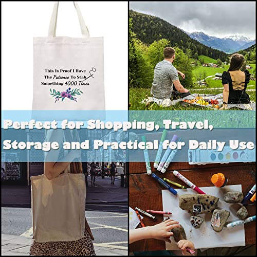 GJTIM Cross Stitch Gift Cross Stitch Project Bag This Is Proof I Stab Something 4000 Times Sewing Project Bag - color: Sth. 4000 Times Tote