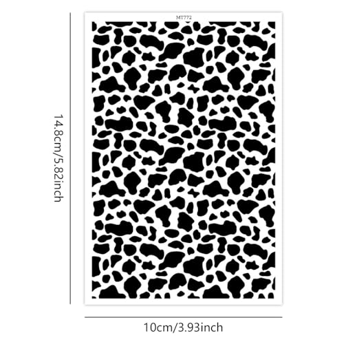 10 Pcs Transfer Paper for Polymer Clay, Cow Pattern Water-Soluble Disposable Clay Transfer Sheets for Crafting Soft Ceramic Earrings, Jewelry & Polymer Clay Molds DIY Craft 5.8X3.9 inch - color: Cow Pattern