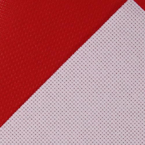 KCS 2 pc of 15" x 18"(38cmx45cm) Counted Cross Stitch Cotton Aida Cloth Needlework Fabric Box (Pink+Red, 16CT) - color: Pink+red, size: 16CT