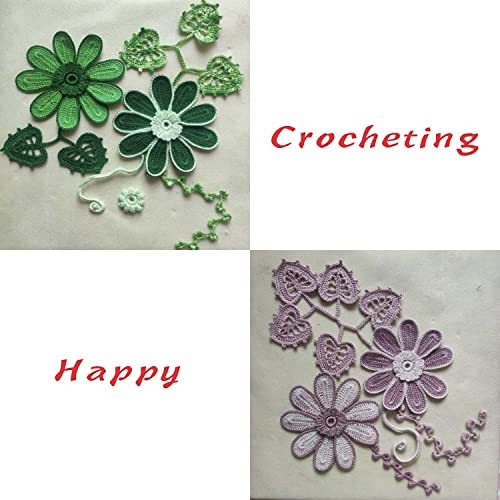 golo Crochet Thread Embroidery Thread Crochet Yarn for Hand Knitting - color: 153 Purple