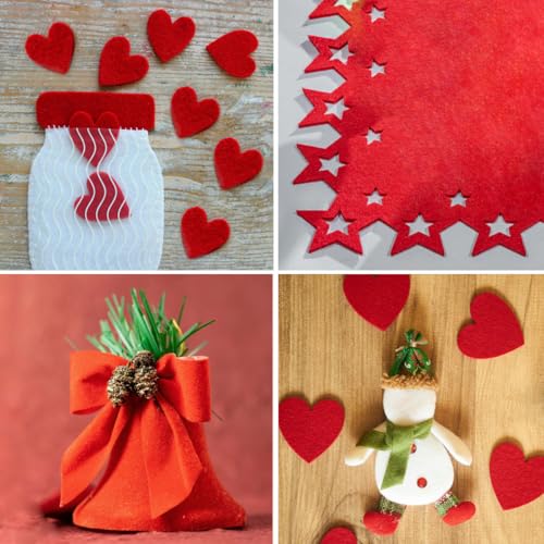 40 Pcs Felt Fabric Sheet, 6"x6" Assorted Color Felt Fabric Sheets