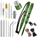 Shimeyao 12 Pcs 2026 Update Paracord FID Knotter Tools Set, Army Green - color: Army Green