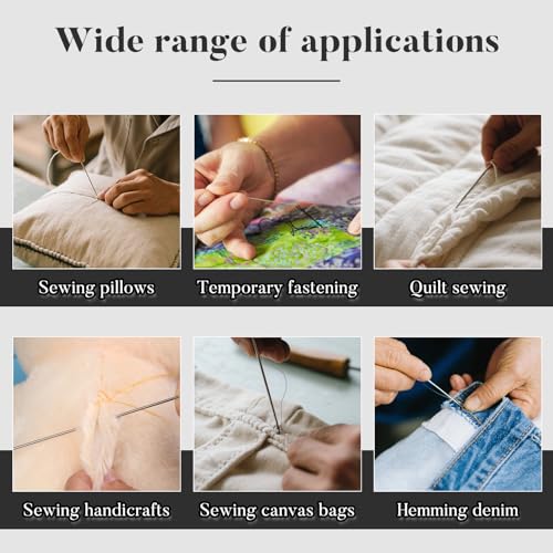 6.8 in Long Sewing Needles Large Eye Long Needles for Crafts Long Needles - style: 1 Size