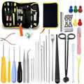 DIY Candle Making Supplies with Organizer Bag Mold Hook&Eye Punch Needle,Big Hole Long Needle Awl for Candle Making,Wick Trimmer& Dipper,Candle Tool Inserting Wick for Beginner - color: 31-pcs