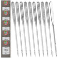 50 PCS Embroidery Sewing Machine Needles Size 75/11, Household Sewing Needles for Brother Sewing Machine1 - style: Size 75/11