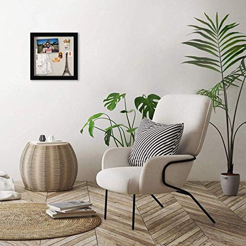 Muzilife 8x8 Small Shadow Box Wood Picture Frame, HD Glass, 2PCS, Black - color: Black, size: 2pcs 8X8