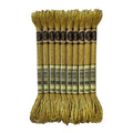 8 Meters 12 Strands Metallic Embroidery Floss Cross Stitch Needlework Thread, Metallic Gold, 10 Skeins - color: Metallic Gold