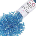 Miyuki Delica Seed Beads - color: DB0177 - Transparent Aquamarine AB