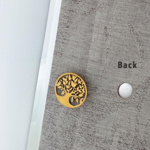 SUNOREEK Tree of Life Magnetic Needle Minder for Cross Stitch, Needle Holder for Embroidery Sewing Needlepoint Accessories, Silver and Gold, Stainless Steel, 2 Pack with Storage Case (Silver Gold) - color: silver gold