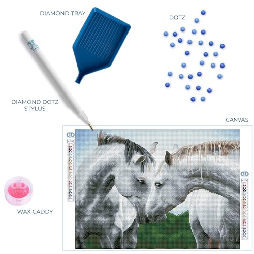 DIAMOND DOTZ Sweet Talk Horse Diamond Painting Kit for Adults with Gems