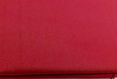 Premium Thick Cotton Twill Fabric By The Yard|12OZ Weight|58" Width|for Sewing,Quilting & Crafting-Red - color: Red