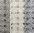KCS 3 pc of 12" x 18" 14CT Counted Cotton Aida Cloth Cross Stitch Fabric (Pearl Grey+Light Steel Grey+Medium Grey) - color: Pearl Grey+light Steel Grey+medium Grey