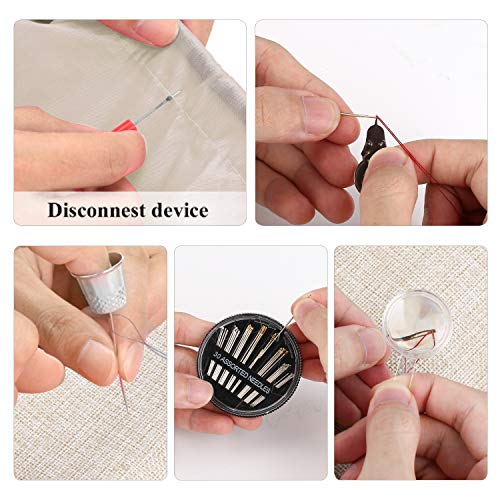 Sewing Kit, Sewing Kit for Adults, Needle and Thread Kit, Travel Sewing Supplies, Large 128PCS, Basic, Beginner Sewing Kits, Contains Sewing Needles, Thread etc(L) - size: L