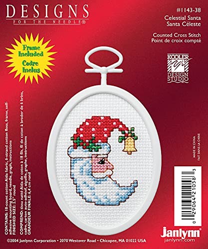 Janlynn 21-1058 Let it Snow 2-1/4 by 2-3/4-Inch Counted Cross Oval Stitch Kit, Mini