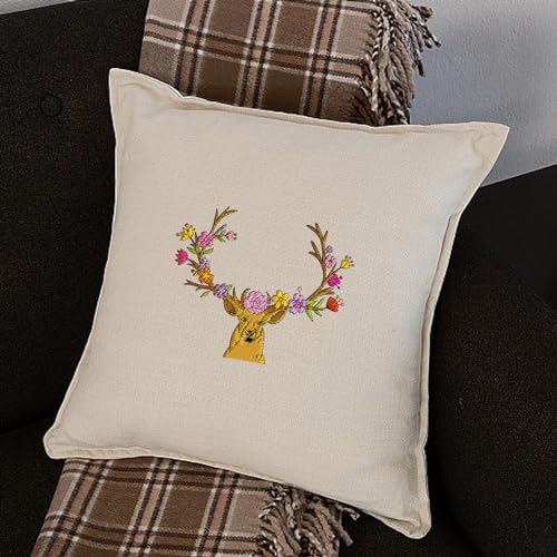 GLOBLELAND 4 Sheets Forest Animals Water Soluble Embroidery Pattern - color: Forest Animals