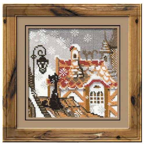 RIOLIS 610 City and Cats Counted Cross Stitch Kit 5.12 x 5.12 in - style: City and Cats 610