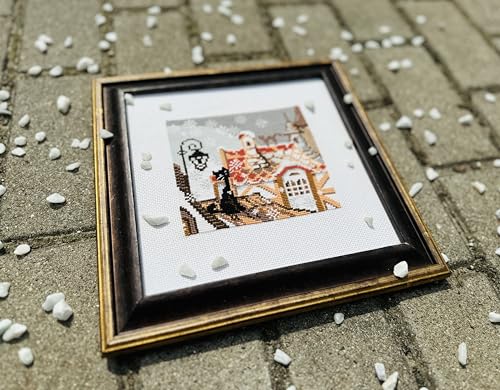 RIOLIS 610 City and Cats Counted Cross Stitch Kit 5.12 x 5.12 in - style: City and Cats 610