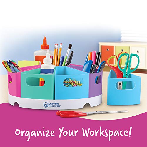 Learning Resources Create-a-Space Storage Center, Pastel - color: Pastel Colors