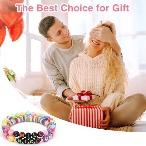 1500PCS Letter Beads, 4x7mm Alphabet Beads and Mixed Emoticon Beads - color: B+emoji