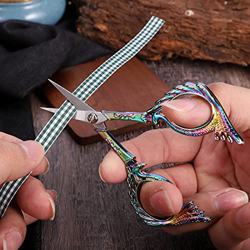 YOUGUOM Cute Craft Scissors, Rainbow Embroidery Scissors - color: Rainbow