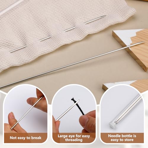 Jupean Professional Upholstery Needles 12" Long Needle Large Needle - size: 12 in