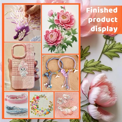 14 Skeins Pink Cotton Embroidery Floss, Friendship Bracelet String - color: Pink