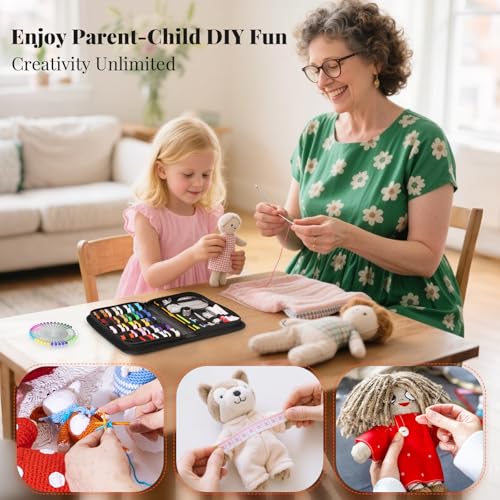 Coquimbo Sewing Kit Christmas Gifts for Grandma, Mom, Traveler, Adults, Beginner, Emergency, DIY Sewing Supplies Organizer Filled with Scissors, Thread, Sewing Needles, Tape Measure etc (Black, L) - color: Black, size: L