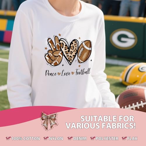 Dtf Transfers Ready to Press - 30Pcs Football Mom Iron on Transfer for Tshirts, Rugby Sports Lovers Iron on Decals Patches, Football Number Heat Sublimation Stickers for DIY Clothes Bags - color: Football Mom591