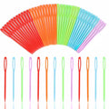 LoveInUSA 100PCS Yarn Needles for Kids & Beginners, 2.7inch Large Eye Plastic Knitting Sewing Needles for Crochet, Weaving, Tapestry, Christmas Craft Gifts, DIY Sewing Handmade Crafts - style: Multicolor-1