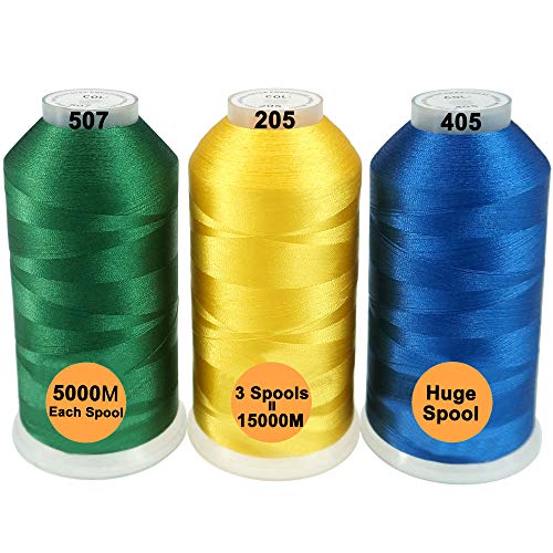 New brothread Huge Spools Embroidery Machine Thread -Basic Colors 2 - color: 3xBASIC COLOR 2