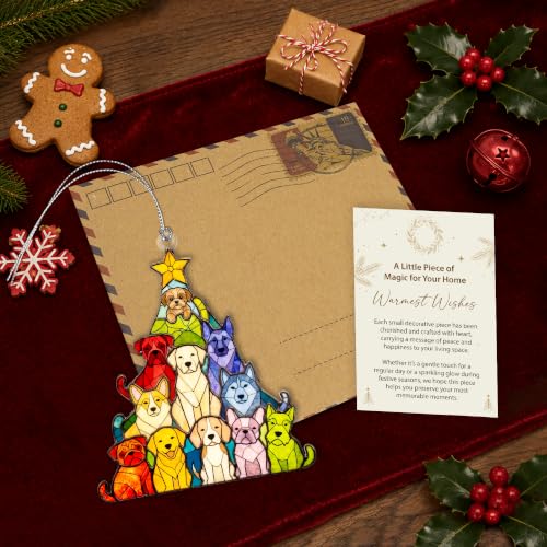 Dog Ornaments for Christmas Tree, Dog Christmas Ornaments 2026, Dogs Lover - color: Dog Tree