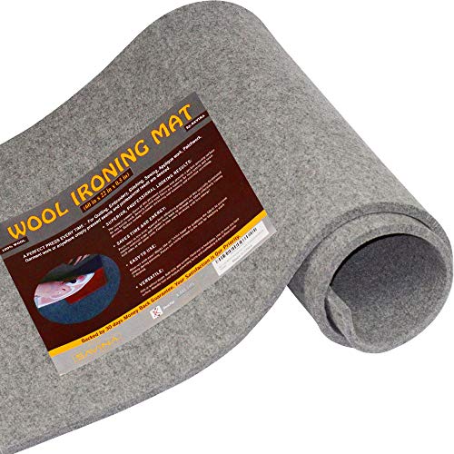 SAVINA Wool Pressing Mat 60 x 22in, Ironing Pad for Quilting & Sewing - size: 60in x 22in