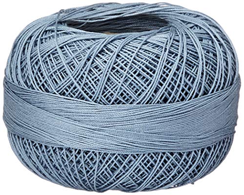 Lizbeth Size 80 HH80653 HH80 Lizbeth Cotton Thread 184 Yds 10G, Antique Blue Medium - color: Antique Blue Medium