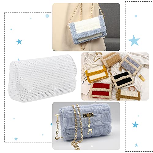 WADORN 6Pcs DIY Plastic Mesh Canvas Sheets for Crochet Purse Making
