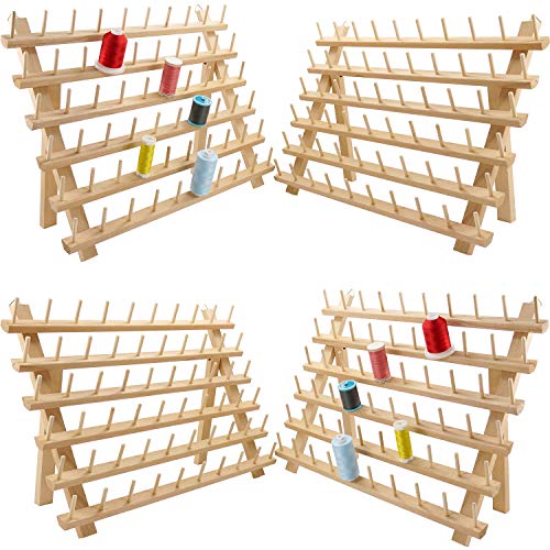 New brothread 4X60 Spools Wooden Thread Rack