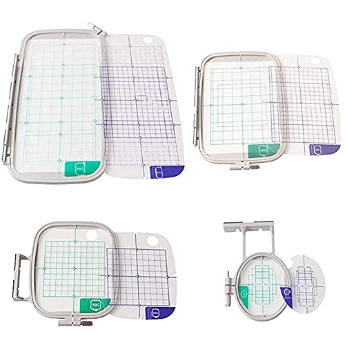 LNKA Sewing Embroidery Hoops for Brother PE800 PE770 780D PE700 PC6500 Brother Innovis 1250 700 Babylock Embroidery Machine Hoop (4 in 1 Hoop Set) - size: 4 In 1 Hoop Set