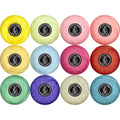 Double Mercerized Egyptian Long Staple Cotton Pearl Thread Ball 10 Grams Rainbow Color 12 Colors per Box for Crochet Hardanger Kniting Hand Sewing,Macaron Pastel CreamPalette - color: Macaron Pastel Cream Palette