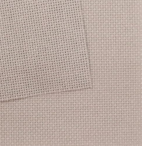 KCS 3 pc of 12" x 18"(30cmx45cm) Counted Cotton Aida Cloth Cross Stitch Fabric (Coffee, 16CT) - color: Coffee, size: 16CT