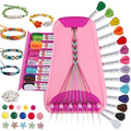Maynacs Friendship Bracelet Making Kit for Girls 8-12, 28 Pre-Cut Threads - color: Pink