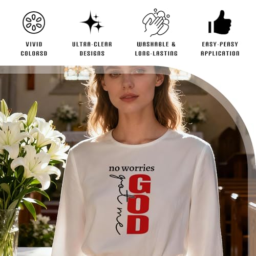 30 Pcs Christian Bible Verse DTF Transfers Ready to Press DIY Craft - style: Christian Bible Verse