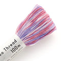 Olympus Sashiko Thread 100meters - Variegated(#192 Pink/Purple) - 100% Cotton