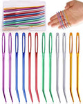 12 Pcs Yarn Darning Tapestry Needles, 6 Colors Large Eye Blunt Yarn Needle - style: 12PCS