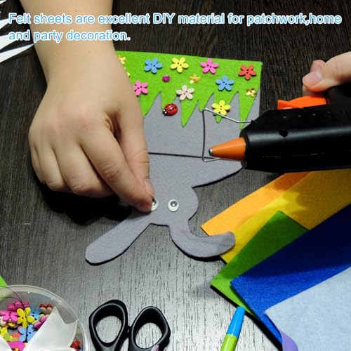 PATIKIL 8x6 Inch Lamp Base Felt, 6Pack 3mm Thickness Rectangle Felt Furniture Pad Soft Adhesive Non-Slip Anti-Scratch Backed Felt for Lamp Furniture DIY Craft, Grey - color: Grey, size: 8x6 Inch